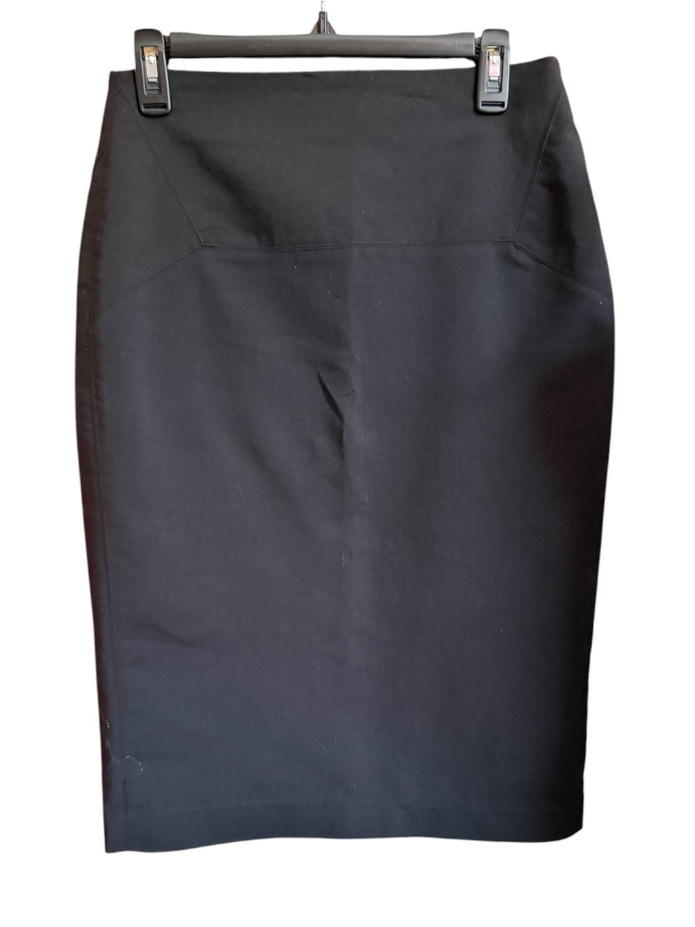 Zara Classic Black Pencil Skirt Slit on Back Size Large